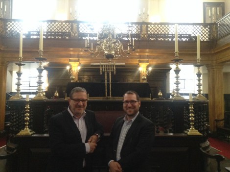 Me and Maurice Bitton, Synagogue Manager