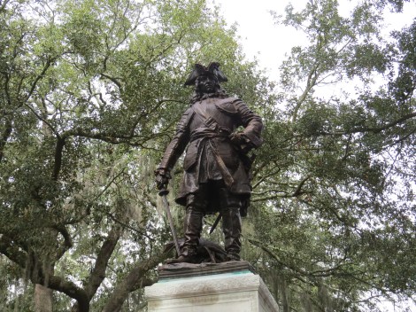 Statue of James Ogelthorpe in Savannah