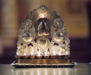 1730 Hanukkiah at Shearith Israel