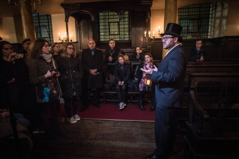 17.02.2016Tour of Bevis Marks Synagogue with Rabbi Shalom Morris. 
(C) Blake Ezra Photography 2016.